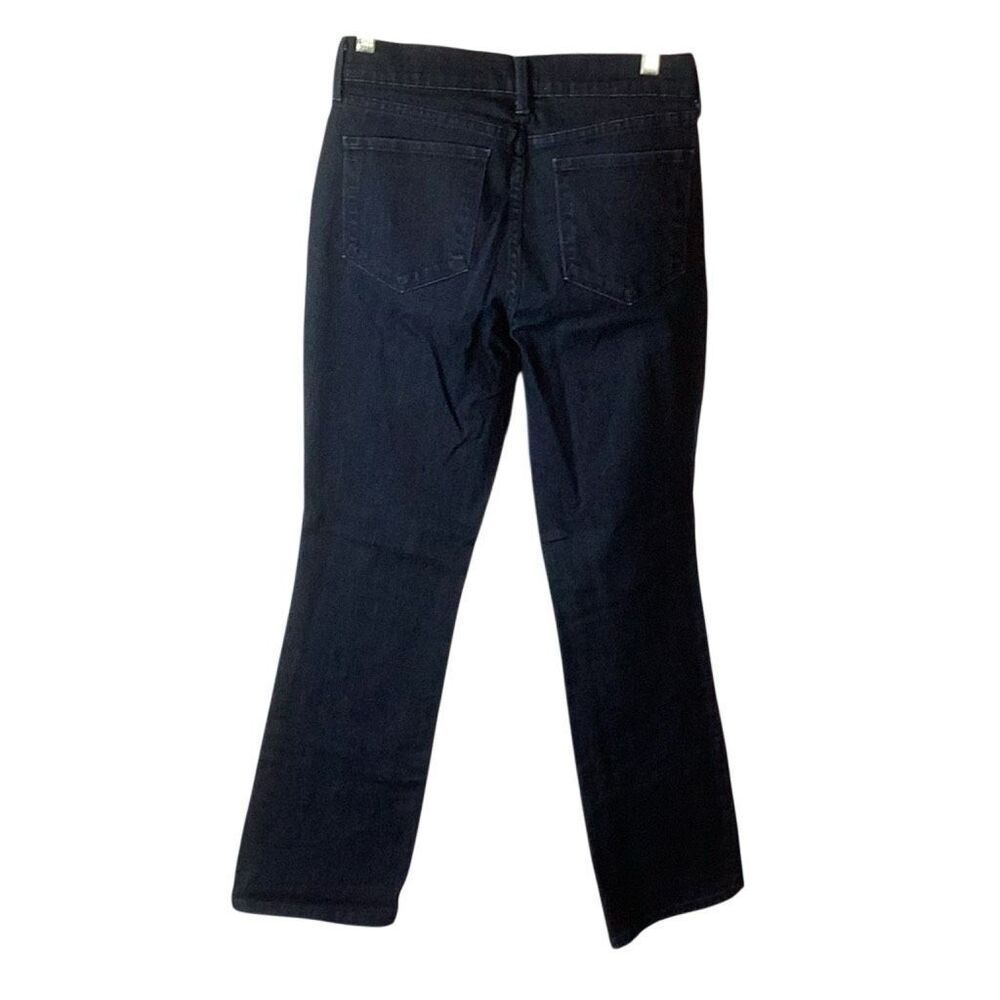 NYDJ Barbara Bootcut Jeans Women’s 6P Dark Wash Stretch Denim Petite Made in USA - Picture 4 of 8